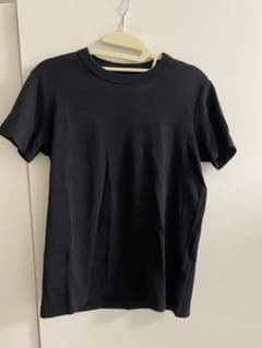 シンプル クルーネック 半袖Tシャツ ブラックのサムネイル