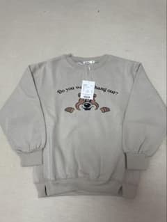 PAIR MANON 裏起毛トレーナー ベージュ 130cmのサムネイル