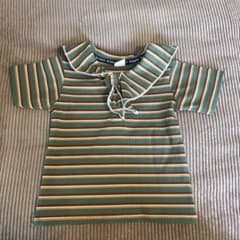 & mignon ストライプ フリルTシャツ　90のサムネイル