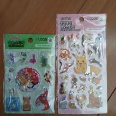 한국 한정 2 시트 ■ 포켓 몬스터 포켓몬 푸쿠 푸쿠 스티커 씰