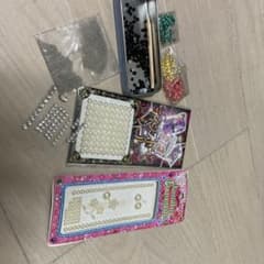 네일 아트 용 라인 스톤 펄 장식 부품 세트
