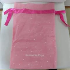 Samantha Vega プレゼントギフト　用　ピンク ハート巾着袋のサムネイル
