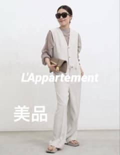 ★美品★L'Appartementアパルトモンツイストクロスジャンプスーツ 36 ☆美品☆L'Appartementアパルトモンツイストクロスジャンプスーツ 36