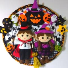 フェルトリース　ハロウィン♪のサムネイル