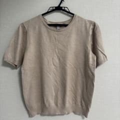 半袖 ニット ベージュ h&m サマーニットのサムネイル
