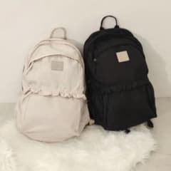 新品未開封】mellowneon メロウネオン ベージュ フリル付きリュック 