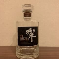 サントリー 響  21年　700ml 空瓶　カガミクリスタルのサムネイル