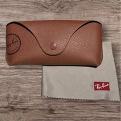 Ray-Ban メガネケース ブラウン クリーニングクロス付きのサムネイル