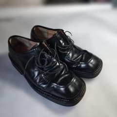 タケオキクチ　TAKEO KIKUCHI　ブラック レザー ドレスシューズのサムネイル