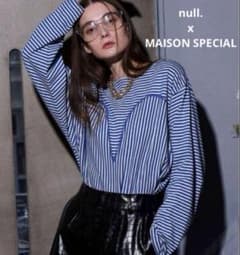 メゾンスペシャル null. ボーダートップス ブルーのサムネイル