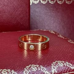 Cartier ラブリング 1Pダイヤ 48 定価44万 美品 K18 - メルカリ