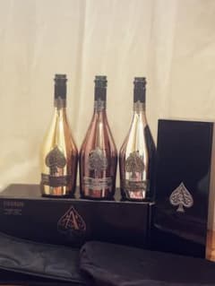 Armand de Brignac 空ボトル ブラック　プラチナ　ゴールド Armand de Brignac 空ボトル ブラック プラチナ ゴールド - メルカリ