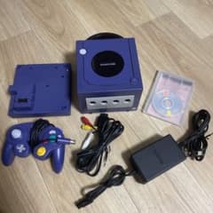 【良品】ニンテンドーゲームキューブ　ゲームボーイプレイヤーセット　ネイビーのサムネイル