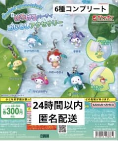 【24時間以内発送】サンリオ けろけろパーティ めじるしアクセサリー 6種コンプのサムネイル
