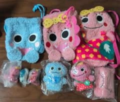 がんこちゃん マスコット 巾着 ポーチ 8点セット ガチャガチャのサムネイル