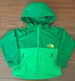 THE NORTH FACE フード付きグリーンジャケット 100cm - メルカリ