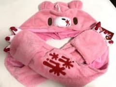 グルーミー フーディー爪マフラー ピンク ふわふわ ハロウィンのサムネイル
