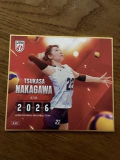 バレーボール女子日本代表 中川つかさトレーディングmini色紙 - メルカリ