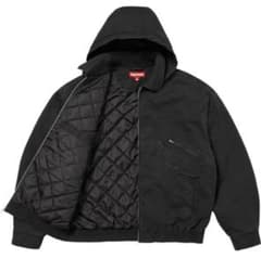タグ付Supreme 25AW Hooded Utility Jacket黒XL - メルカリ