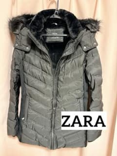 クリーニング済★ZARA ファー付きダウンジャケットのサムネイル