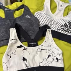 adidas climacool スポーツブラ ホワイト/ブラック　Mサイズのサムネイル