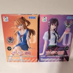 エヴァンゲリオン 新劇場版 ちょこのせ フィギュア アスカ マリ エヴァンゲリオン新劇場版 マリ アスカ ちょこのせフィギュア 2点