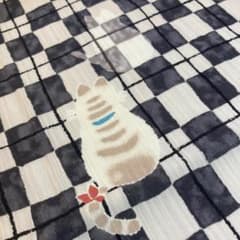 ブランド浴衣 ARAKI 猫柄 夏着物兼用 裄67.5 身丈157.5 | Mercari