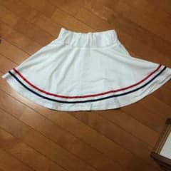 チア風スカート/白のサムネイル