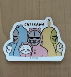ちいかわ ダイカットステッカー4 ちいかわ.ハチワレ.うさぎ.鎧さんのサムネイル