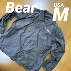 Bear ベアー USA 古着 コーチジャケット ナイロンジャケット M 黒