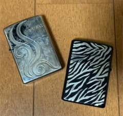 zippo ジッポー　ライター　シルバー　ゼブラのサムネイル
