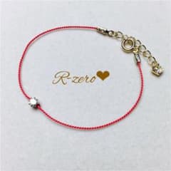 一粒ダイヤブレスレット♡レッドのサムネイル