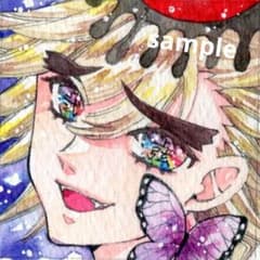手描きイラスト 童磨 ファンアート 鬼滅の刃 - メルカリ
