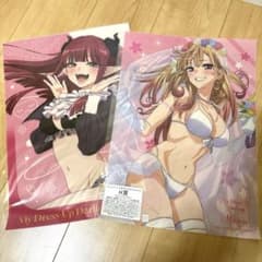 캬라토쿠지 입고 사랑 클리어 포스터 키타가와 카이유메 리즈 웨딩 수영복 2종