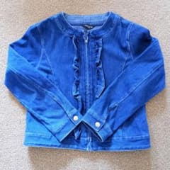 COMME CA ISM フリル付きデニムジャケット 140Aのサムネイル