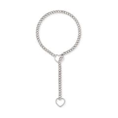 ラブチェーン ダブルハート シルバーチェーン Yチェーン ネックレス SM