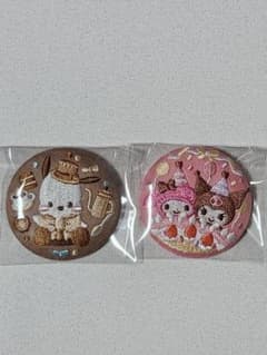 サンリオ 刺繍缶バッジ 2種セット マイメロ クロミ ポチャッコのサムネイル