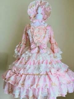 韓嬢♡ロリィタワンピース　ドレス　ロリータ 韓嬢♡ロリィタワンピース ドレス ピンク - メルカリ
