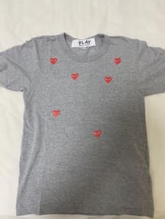 PLAY COMME des GARCONS ハート柄 Tシャツ グレー XXSのサムネイル
