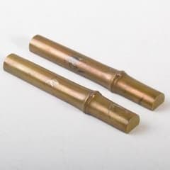 ねんりきあめ　書道具　古銅銀象嵌　竹笹文　文鎮　紙鎮　一対　C　6456 m56552645675_1.jpg?1702971165