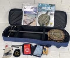 美品】沖縄郷土楽器 三線 初心者セット チューナー、セミハードケース