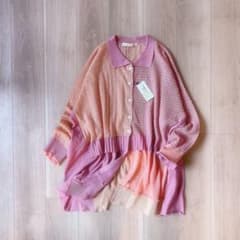 新品タグ＊19号 アズノゥアズオオラカ【大きいサイズ】複雑な完成カーディガン 新品タグ＊19号 アズノゥアズオオラカ【大きいサイズ】複雑な