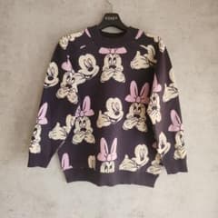 Disney Mickey & Minnie Crewneck Sponge Knit Shirt, Size 140
