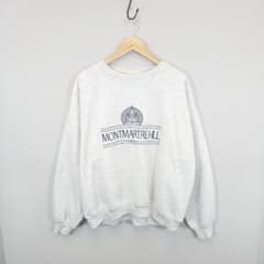 칠퍼 자수 빈티지 로고 스웨트 라이트 그레이 3075-31gz