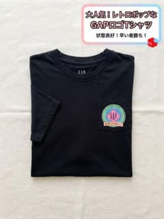 【大人気レトロポップ】GAP ギャップ ポケット付き Tシャツ 黒 Mサイズのサムネイル