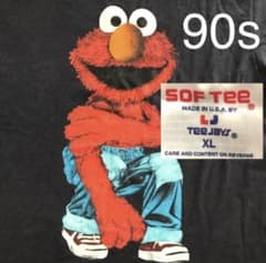 エルモ セサミストリート Tシャツ 90年代 ヴィンテージ ビンテージ 紺色のサムネイル
