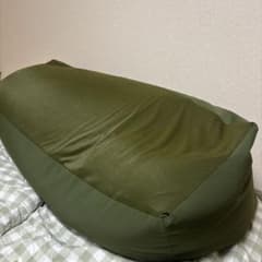 無印良品 人をダメにする ビーズソファ 長方形 カーキ - メルカリ