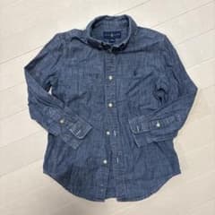 Ralph Lauren 長袖シャツ 120/60 ダークブルー デニムシャツのサムネイル