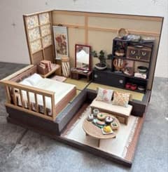 紙バンド　エコクラフト　ミニチュアルーム（和室）のサムネイル