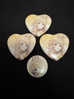 学園アイドルマスター 学マス Rabbit 藤田ことね ハート缶バッジ 3個のサムネイル